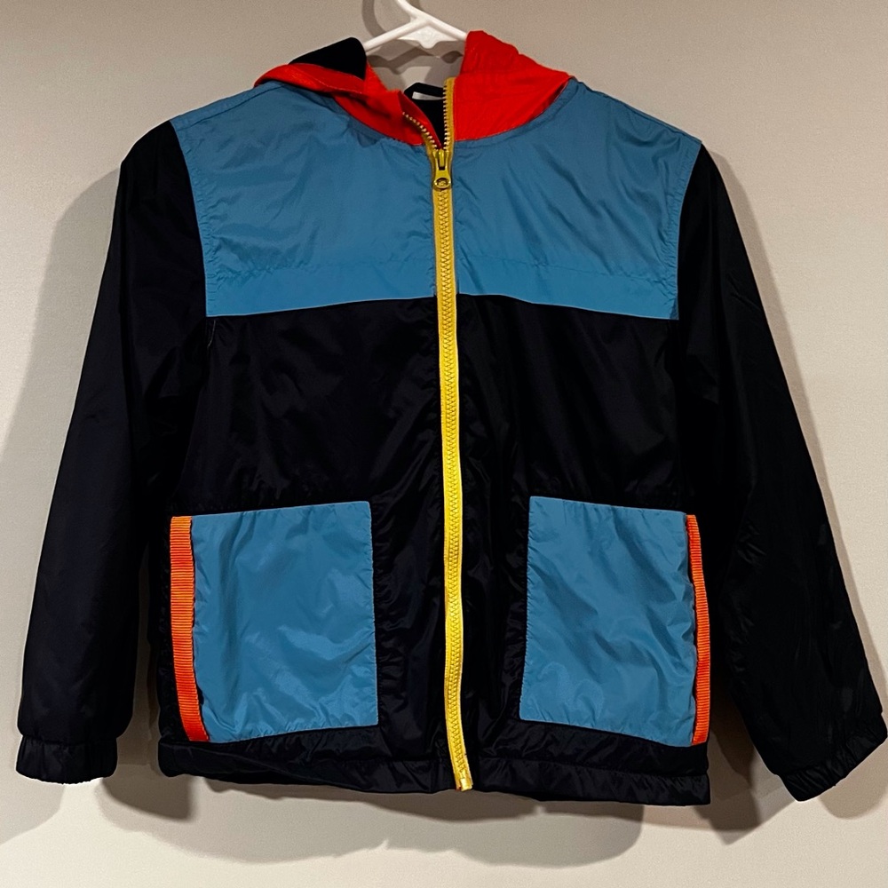 Kids Colorblock Jacket with Hood